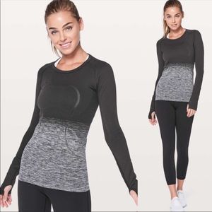 Lululemon swiftly tech long sleeve size 4 black